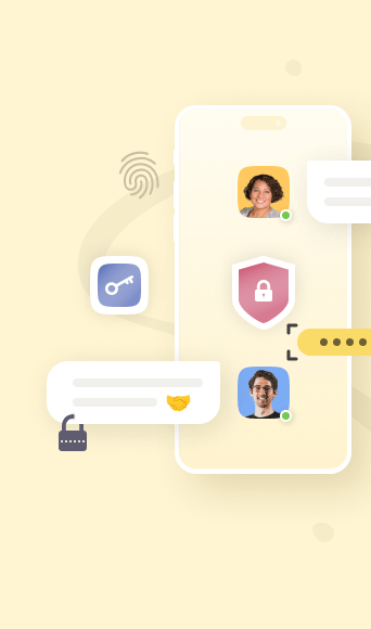 Secure messenger illustration