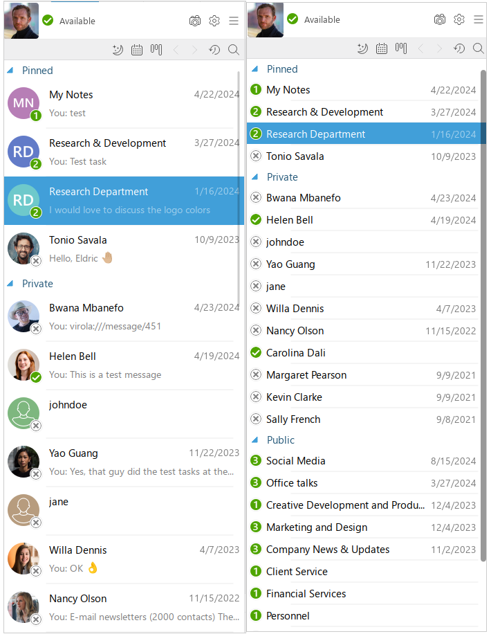 Navigation pane views Navigation pane views